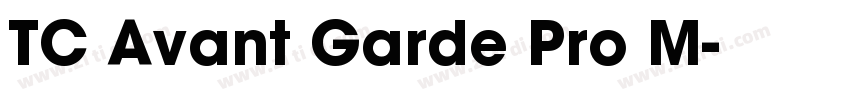 TC Avant Garde Pro M字体转换